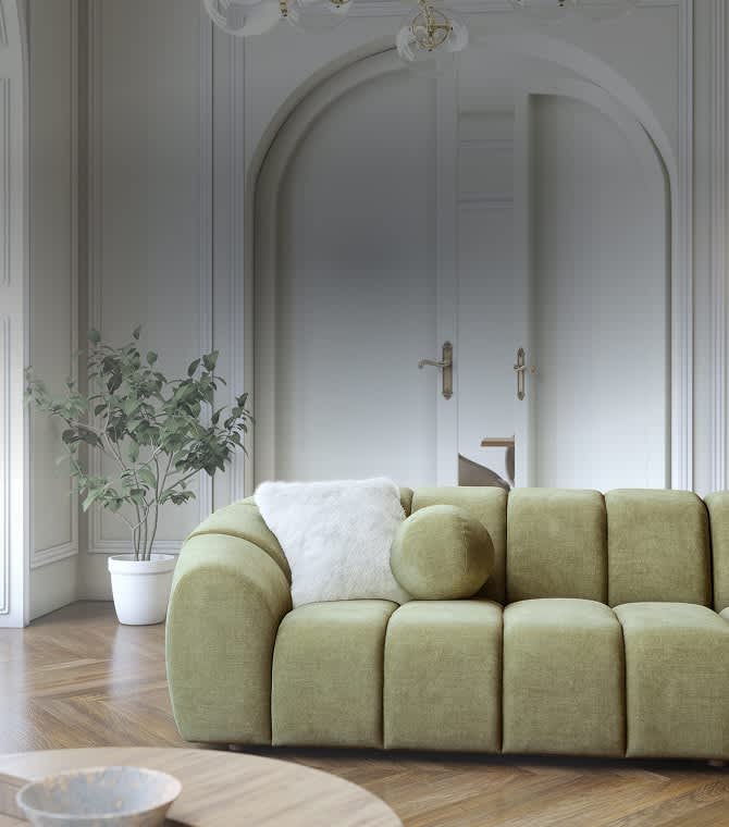 Luxury Modern Quilted Sofa | Sofology